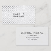 Modern Polka Dot Design Visitekaartje (Voorkant / Achterkant)