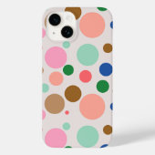 Modern Polka Dot Pattern Case-Mate iPhone Case (Achterkant)