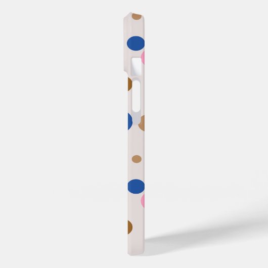Modern Polka Dot Pattern Case-Mate iPhone Case (Achterkant / Links)