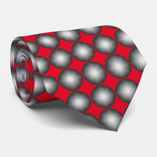 Modern Polka Dot Pattern Stropdas (Opgerold)