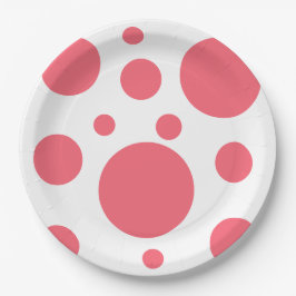Modern Polka Dots patroon Papieren Bordje