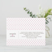 Modern Polka Dots Wedding Uitnodiging (Staand voorkant)