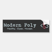 Modern Poly Bumpersticker (Voorkant)