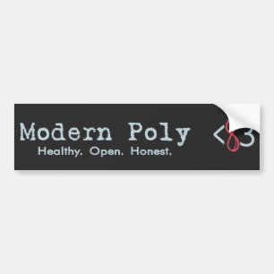 Modern Poly Bumpersticker