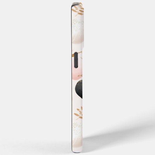 Modern pompoenmonogram – gepersonaliseerd Initiaal Case-Mate iPhone Case (Achterkant / Rechts)