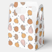 Modern pompoenpatroon - gunstboxen bedankdoosjes (Geopend)