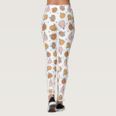 Modern pompoenpatroon - Leggings (Achterkant)