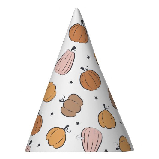 Modern pompoenpatroon - Party Pet Feesthoedjes (Rechts)