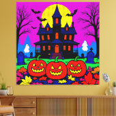 Modern Pop Art Halloween Canvas Afdruk (Insitu (Woonkamer))