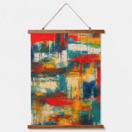 Modern Portuguese Abstract Color Block Wall Tapest Hangend Wandkleed