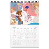 Modern Positive Vibes Motivatie 2022 Kalender (Mar 2026)