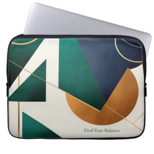 Modern poster minimalistisch met overlappende drie laptop sleeve
