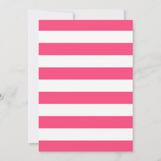 Modern Preppy Hot Pink Script Photo Afstuderen Aankondiging (Achterkant)