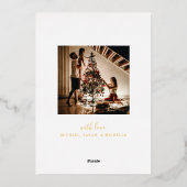 Modern Prettige feestdagen 2-fotoKerstmis (Achterkant)