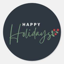 Modern Prettige feestdagen Ronde Sticker