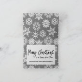 Modern Prettige feestdagen script 1 Kerstfotokerst Kaart (Binnen)