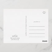 Modern Prettige feestdagen script, volledige foto (Achterkant)