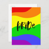 Modern Pride Rainbow Briefkaart (Voorkant / Achterkant)