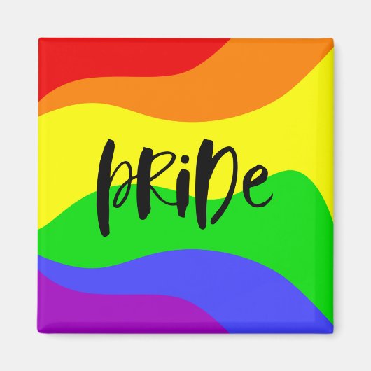 Modern Pride Rainbow Magneet (Voorkant)