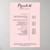 Modern, prijslijst Poster (Voorkant)