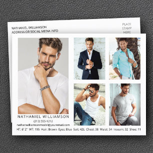 Modern Pro Model 5 Foto's Comp Kaart Briefkaart