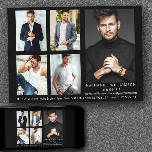 Modern Pro Model Actor 5 Photo Comp Kaart