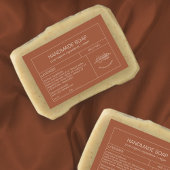 Modern product Terracotta Cosmetic Soap Label Voedselcontainer Etiket