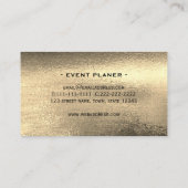 Modern Professional Black Gold Visitekaartje (Achterkant)