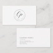 Modern professional business card visitekaartje (Voorkant / Achterkant)