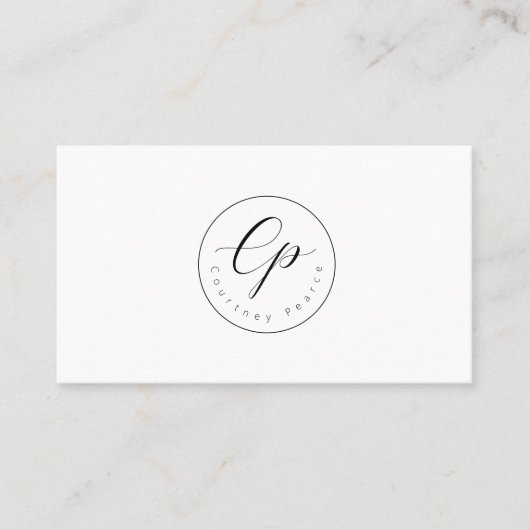 Modern professional business card visitekaartje (Voorkant)