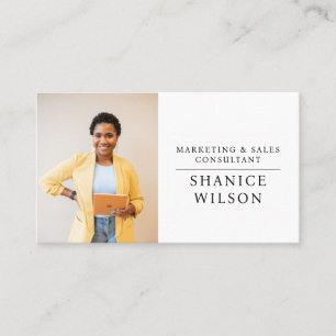 Modern Professional Business Photo Visitekaartje