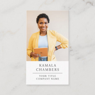 Modern Professional Business Photo Visitekaartje