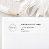 Modern Professional Business Return Address Etiket (Insitu)