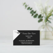 Modern Professional Classic Private Plane Flying Visitekaartje (Staand voorkant)