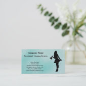 Modern Professional Cleaning Service Visitekaartje (Staand voorkant)