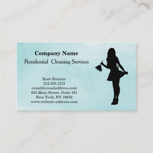 Modern Professional Cleaning Service Visitekaartje (Voorkant)