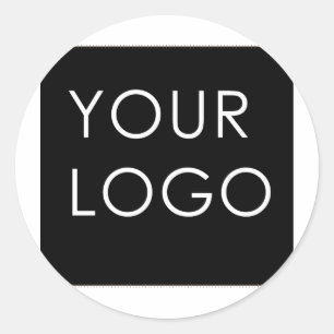 Modern Professional Company Business Afbeelding Ronde Sticker