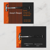 Modern Professional Construction de heer Handyman Visitekaartje (Voorkant / Achterkant)