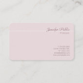 Modern Professional Elegant Trendy Matte Visitekaartje (Achterkant)