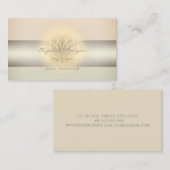 Modern Professional Girly Charming, Lotus Visitekaartje (Voorkant / Achterkant)