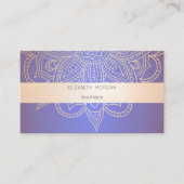 Modern Professional Luminous Violet, Mandala Visitekaartje (Voorkant)