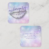 Modern Professional, Makeup, Lip Vierkante Visitekaartje (Voorkant / Achterkant)