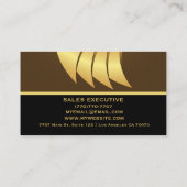 Modern Professional Minimalist Executive Generic B Visitekaartje (Achterkant)