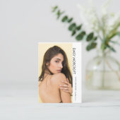 Modern Professional Model Actor Photo comp Card Visitekaartje (Staand voorkant)