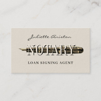 Modern professional notary public Business Card Visitekaartje