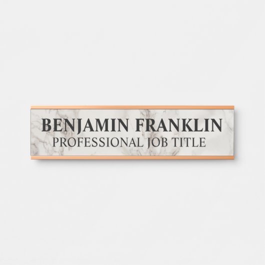 Modern Professional Office Door Sign Deurbordje (Voorkant)