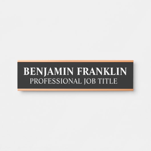 Modern Professional Office Door Sign Deurbordje (Voorkant)