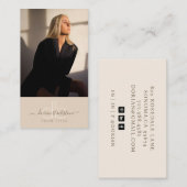 Modern Professional Photo Visitekaartje (Voorkant / Achterkant)