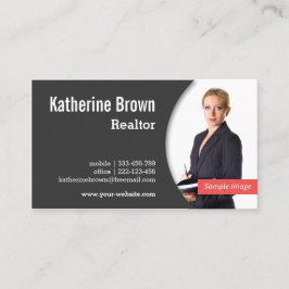 Modern, Professional, Realtor, Real Estate, Foto Visitekaartje