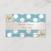 Modern Professional, Stippen, Floral Loyalty Kaart (Achterkant)